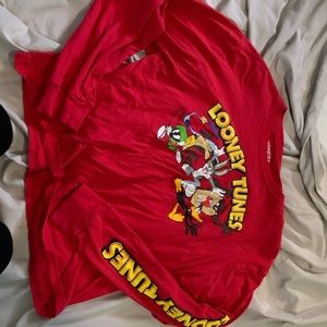 Red Looney tunes long sleve